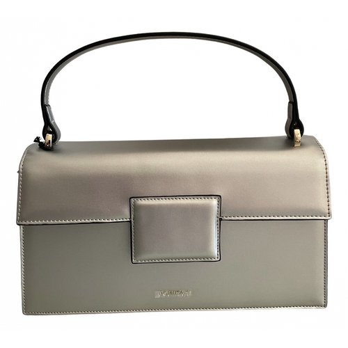 Pre-owned Pomikaki Leather Handbag In Silver