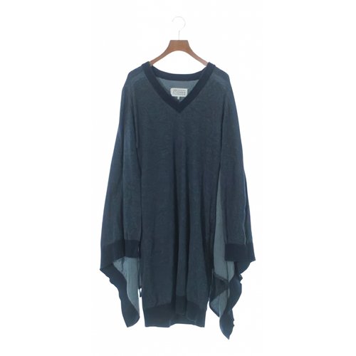 Pre-owned Maison Margiela Poncho In Navy