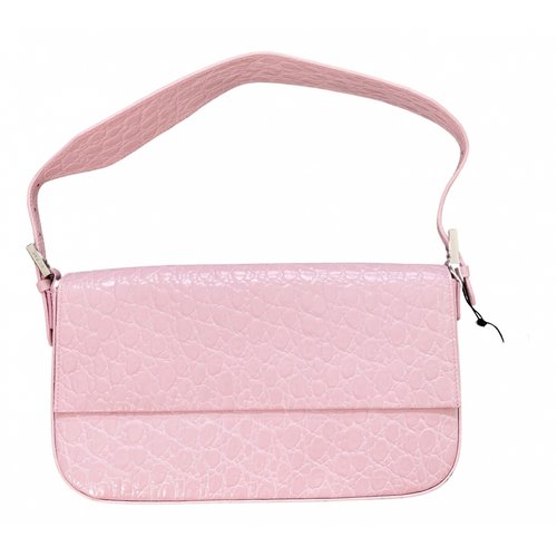 Pre-owned By Far Leather Handbag In Pink