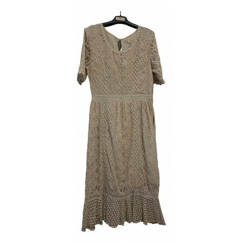 Pre-owned Frock And Frill Maxi Dress In Beige