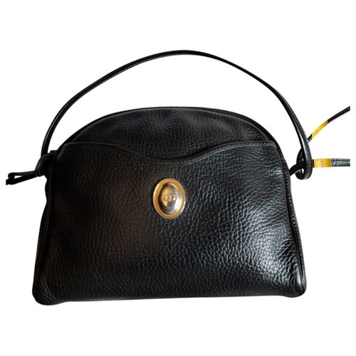 Pre-owned Dior Bobby Leather Crossbody Bag In Black