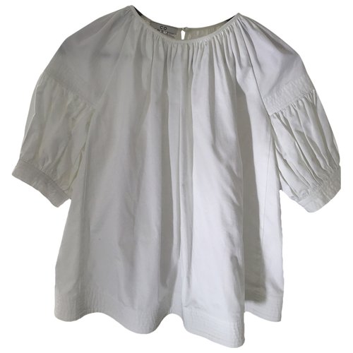 Pre-owned Co Blouse In White