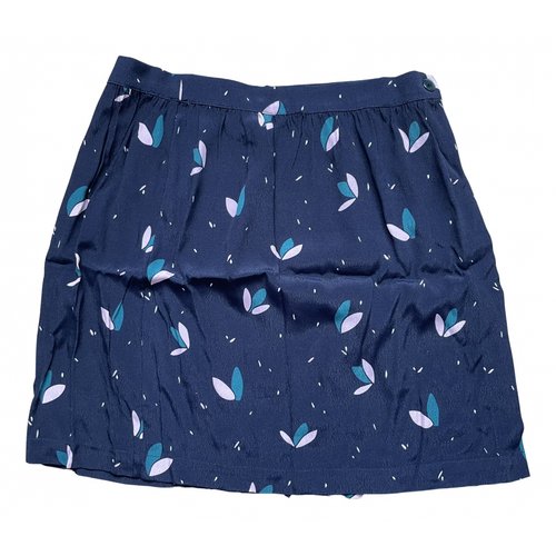 Pre-owned Des Petits Hauts Mini Skirt In Navy