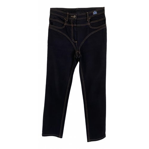 Pre-owned Jean Paul Gaultier Slim Jeans In Black