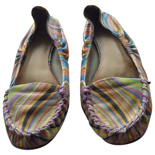 Pre-owned Paul Smith Leather Ballet Flats In Multicolour