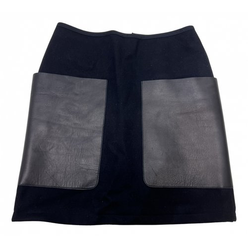 Pre-owned Fendi Wool Mini Skirt In Black