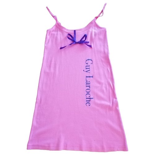 Pre-owned Guy Laroche Mini Dress In Pink