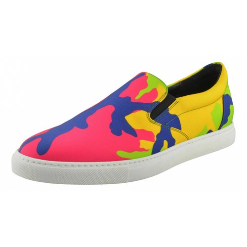 Pre-owned Dsquared2 Cloth Low Trainers In Multicolour