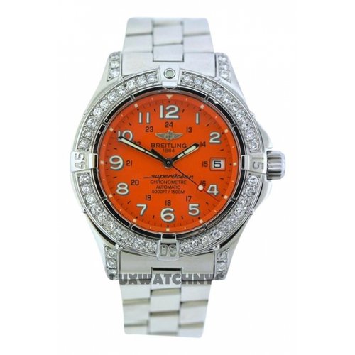 Pre-owned Breitling Watch In Orange