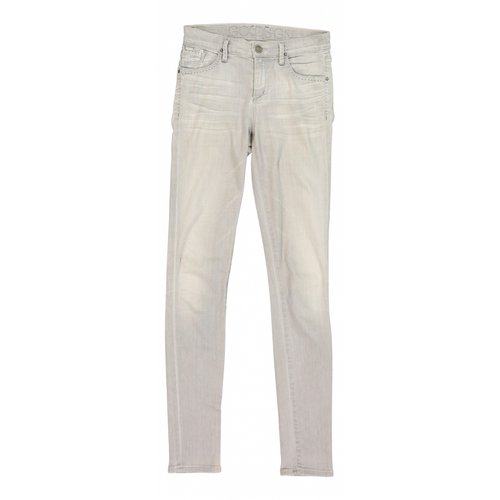 Pre-owned Goldsign Slim Jeans In Grey