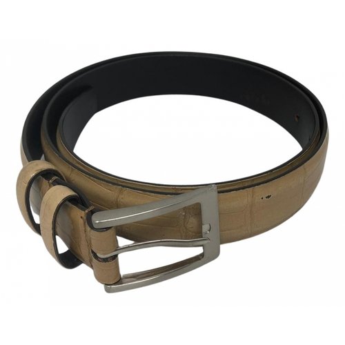 Pre-owned Pollini Leather Belt In Brown