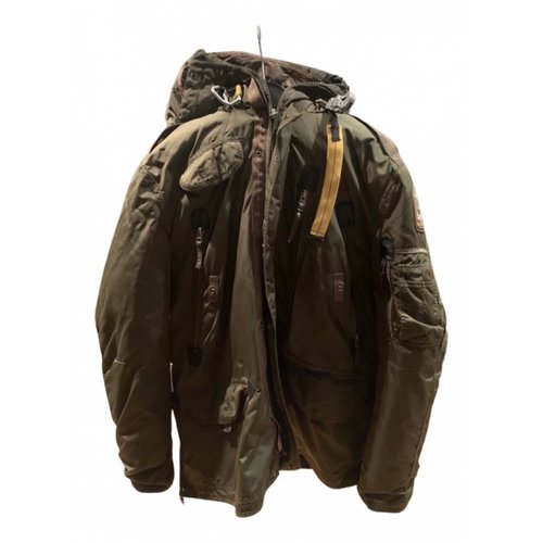 Pre-owned Parajumpers Faux Fur Parka In Khaki