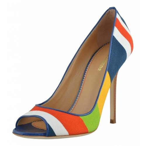 Pre-owned Dsquared2 Cloth Heels In Multicolour