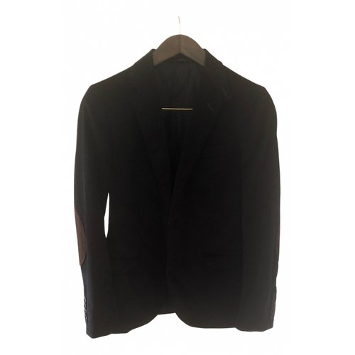 Pre-owned Gucci Velvet Vest In Black