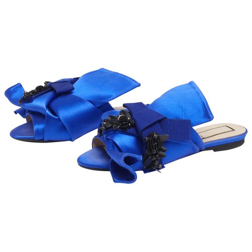 Pre-owned N°21 Cloth Sandal In Blue