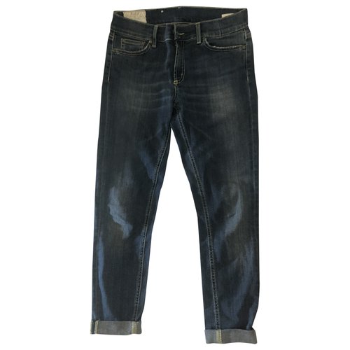 Pre-owned Dondup Carot Pants In Blue