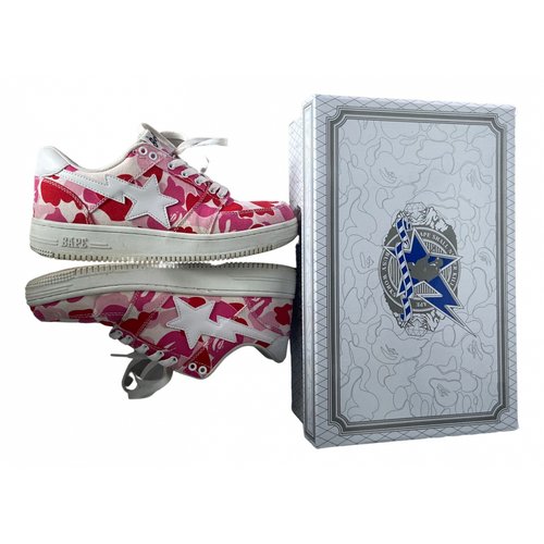 Pre-owned A Bathing Ape Bapesta Low Trainers In Pink