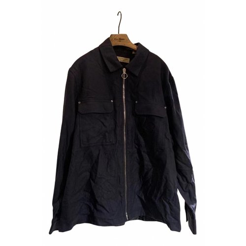 Pre-owned Burberry Cashmere Jacket In Blue