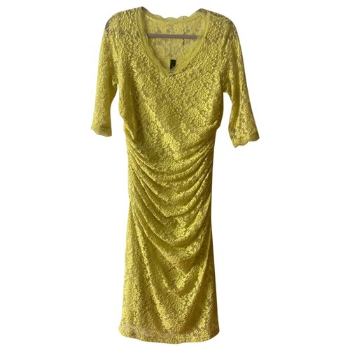 Pre-owned Marc Cain Mid-length Dress In Yellow