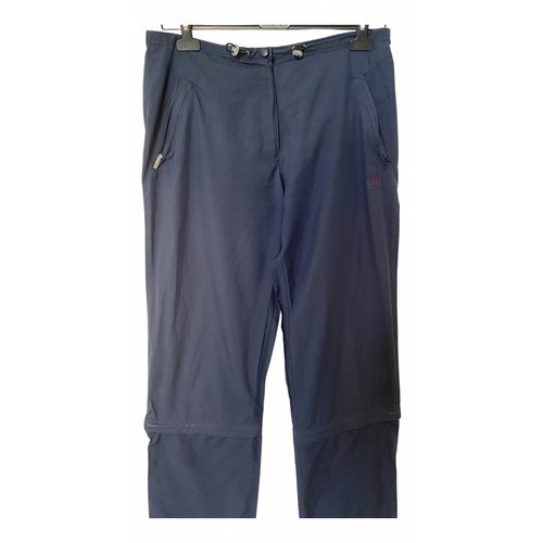 Pre-owned Adidas Originals Straight Pants In Blue