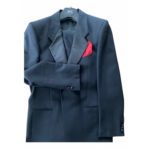 Pre-owned Giorgio Armani Wool Suit In Black