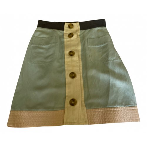 Pre-owned M Missoni Linen Skirt In Multicolour