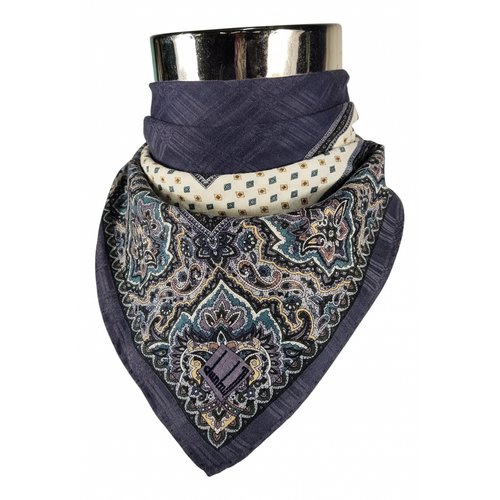 Pre-owned Alfred Dunhill Silk Handkerchief In Multicolour