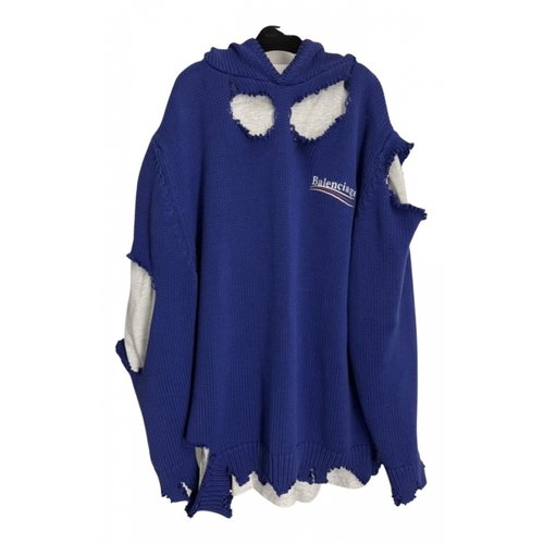 Pre-owned Balenciaga Sweatshirt In Blue