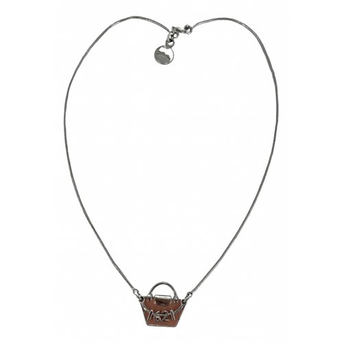 Pre-owned Longchamp Necklace In Silver