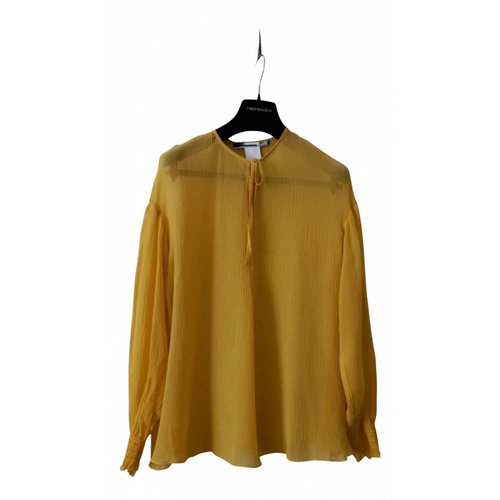 Pre-owned Max Mara Cashmere Blouse In Yellow