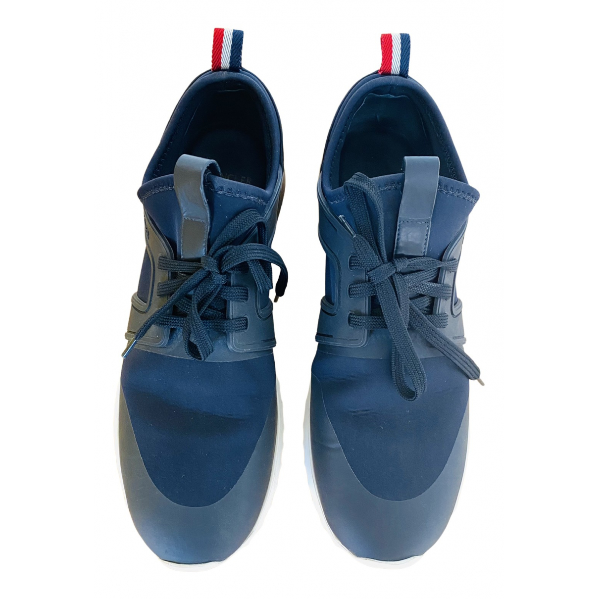 Pre-owned Moncler Trainers In Blue 