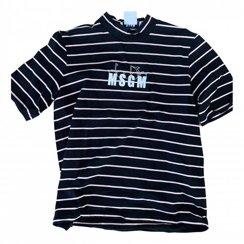 Pre-owned Msgm T-shirt In Black