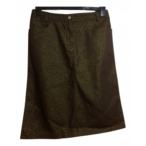 Pre-owned French Connection Mid-length Skirt In Gold