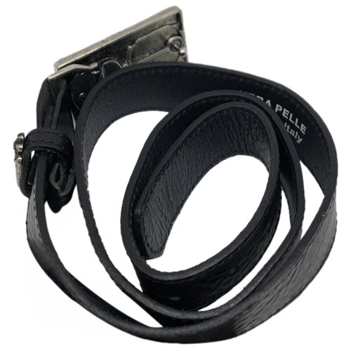 Pre-owned Faith Connexion Leather Belt In Black