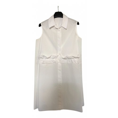Pre-owned Mcq By Alexander Mcqueen Mini Dress In White