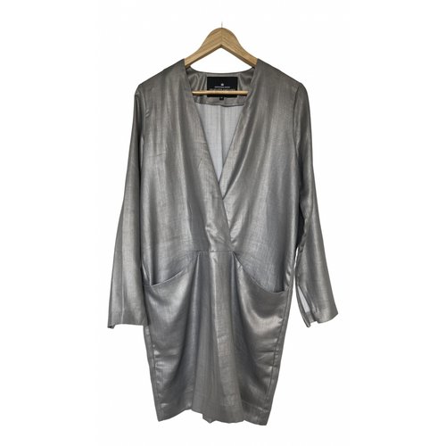 Pre-owned Designers Remix Mid-length Dress In Metallic