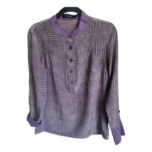 Pre-owned Naja Lauf Silk Blouse In Purple