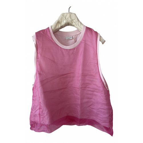 Pre-owned Dries Van Noten Silk T-shirt In Pink