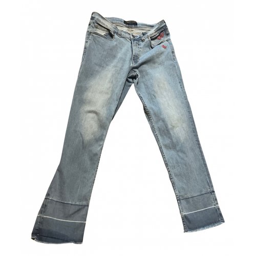 Pre-owned Steffen Schraut Straight Pants In Blue