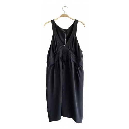 Pre-owned Filippa K Silk Mid-length Dress In Black