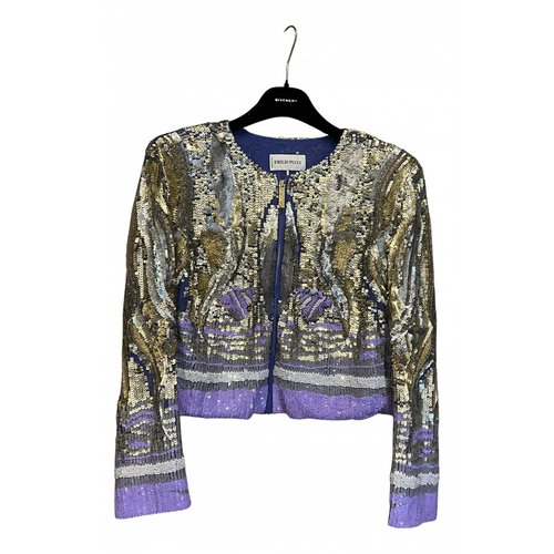 Pre-owned Emilio Pucci Glitter Short Vest In Multicolour