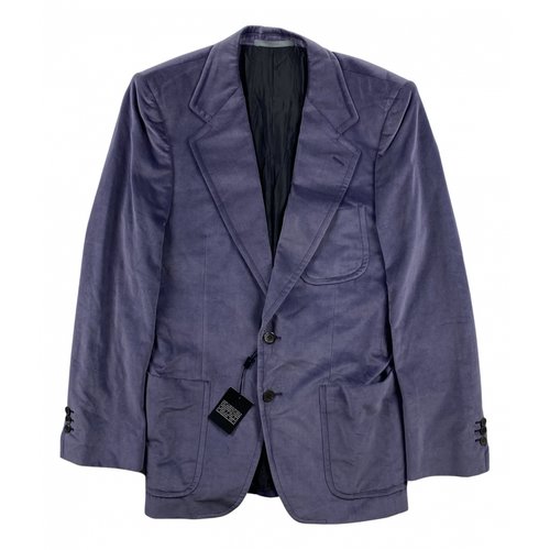 Pre-owned Saint Laurent Velvet Jacket In Purple