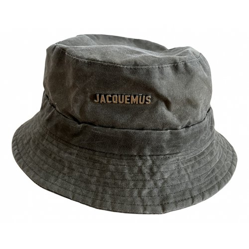 Pre-owned Jacquemus Le Bob Gadjo Hat In Khaki