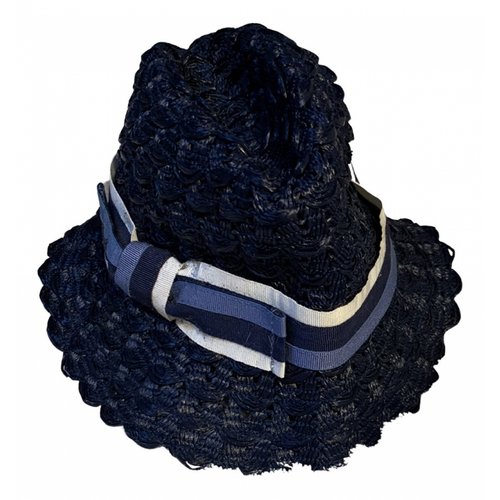 Pre-owned Anya Hindmarch Hat In Blue