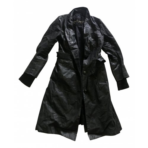 Pre-owned Isaac Sellam Leather Coat In Black