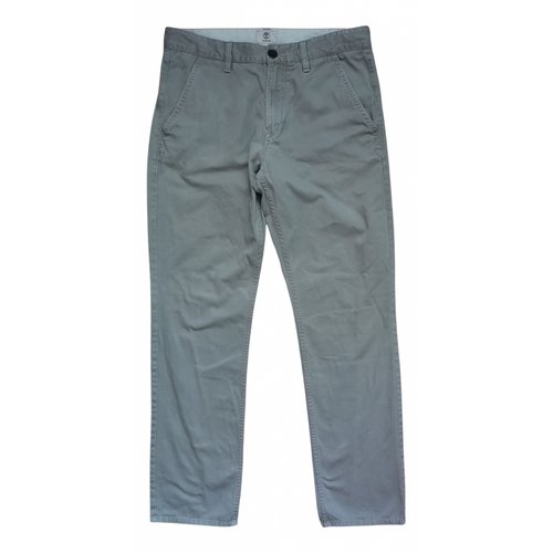 Pre-owned Timberland Trousers In Grey