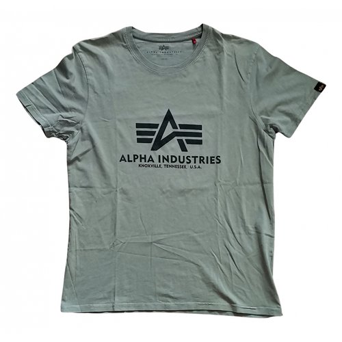 Pre-owned Alpha Industries T-shirt In Green