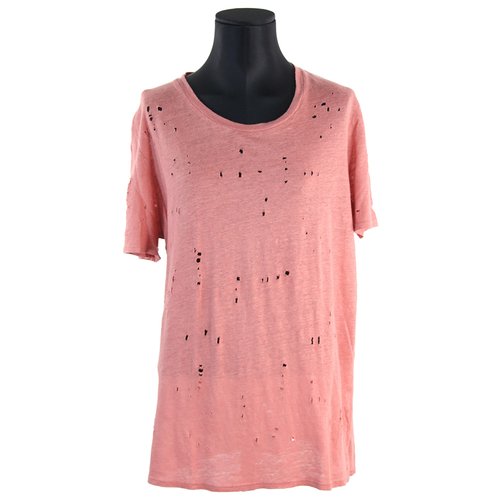 Pre-owned Iro Linen Top In Pink