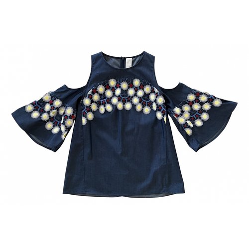 Pre-owned Peter Pilotto Blouse In Navy