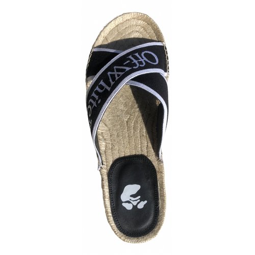 Pre-owned Off-white Espadrilles In Black